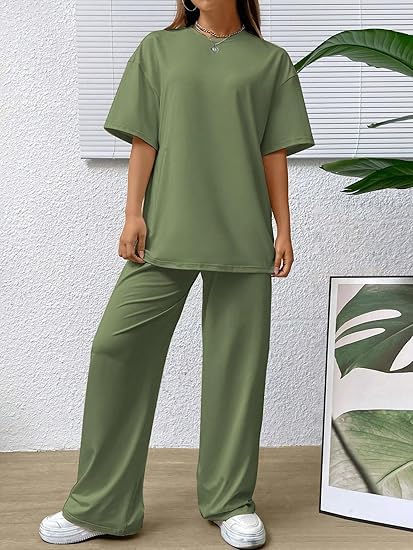 Image of My Swag Women's 2-Piece Loungewear Set, T-Shirt with Pants