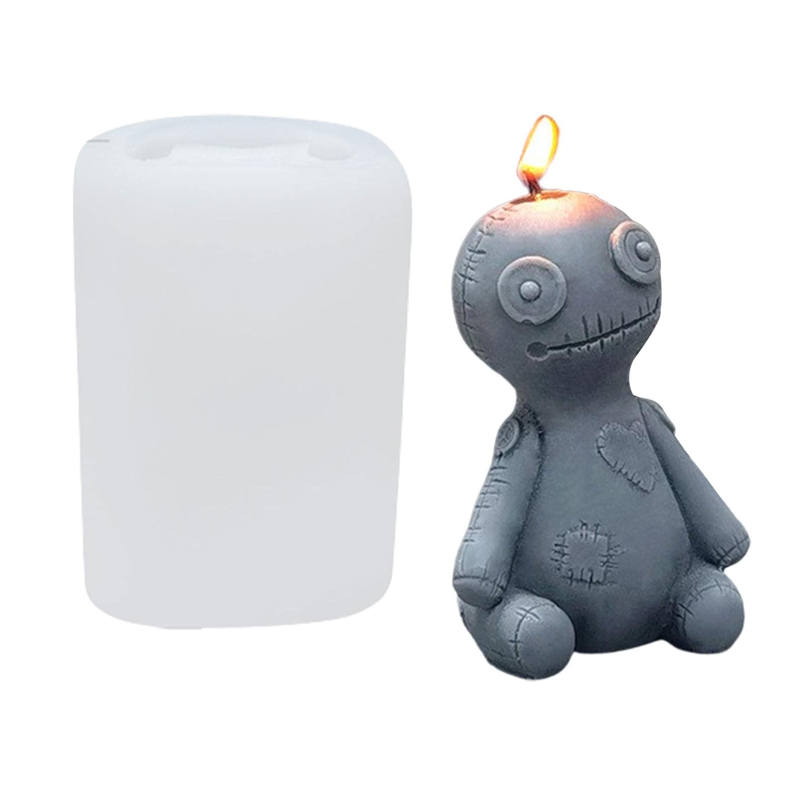 Halloween Candle Molds | Horror Doll Silicone Mold Candle Mold Soap Mould | Horror Cursed Doll Candle Mould for Candle Wax Soap Making, Epoxy Resin Casting