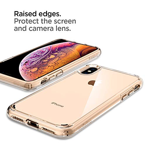 『Spigen iPhone XS ケース／iPhone X ケース クリア 耐衝撃 米軍MIL規格取得 5．8インチ 対応 ワイヤレス充電 画面保護 レンズ保護 衝撃吸収 ウルトラ・ハイブリッド 057CS22127 (クリスタル・クリア)』の6枚目の画像