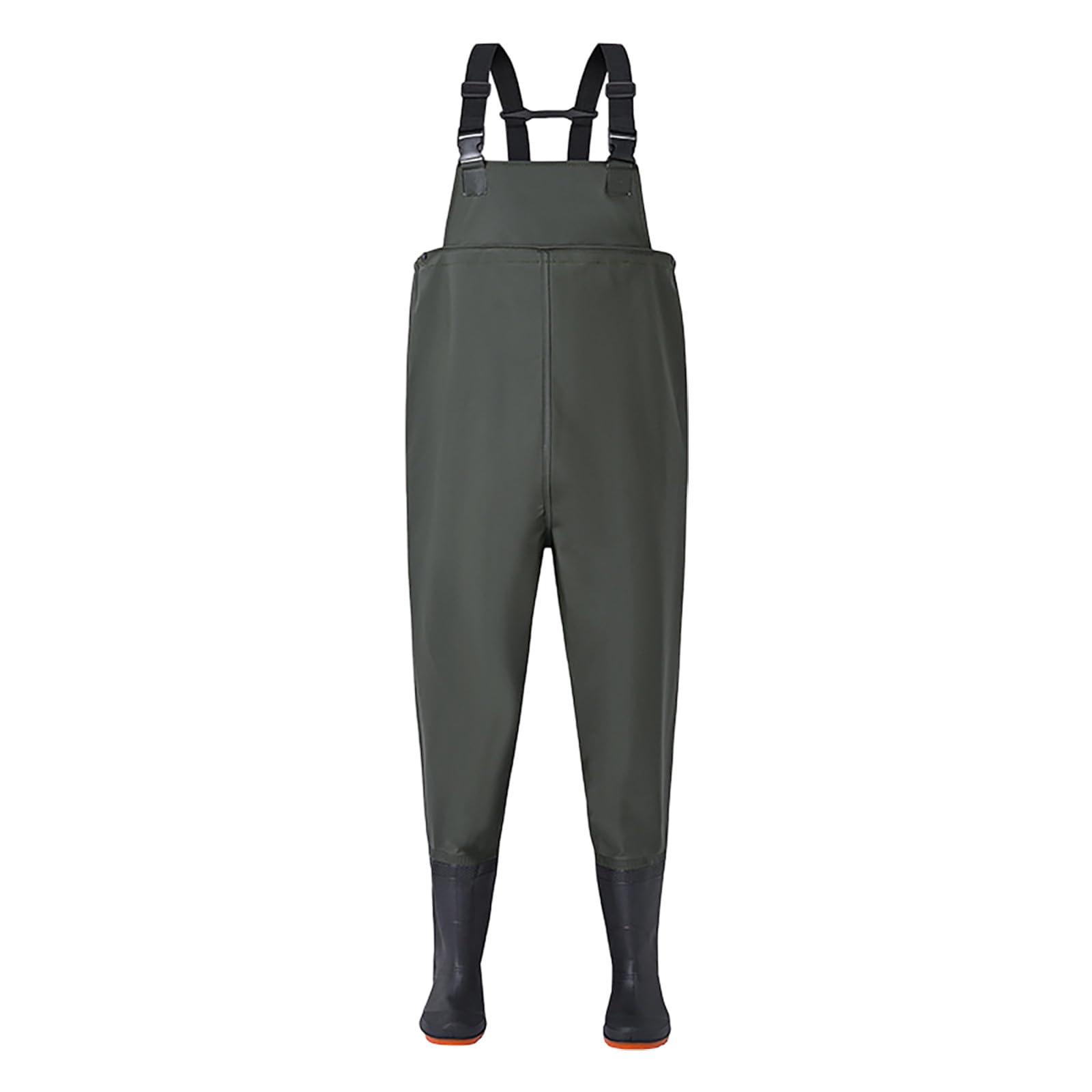 Generisch Conjunto de peto para hombre, de manga larga, pantalones de vadeo, chándal para hombre, traje de trabajo, botas de pesca impermeables, con muchos bolsillos prácticos, tirantes elásticos y