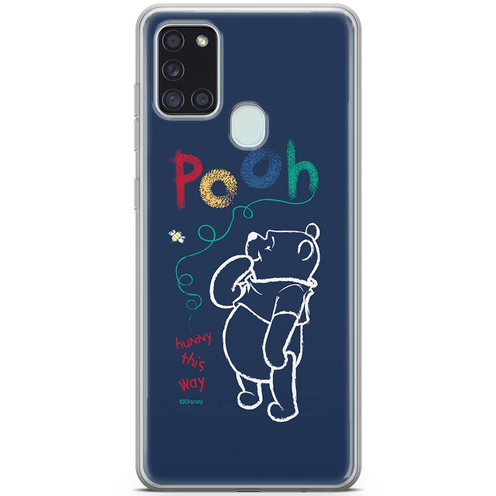 ERT GROUP mobile phone case for Samsung A21s original and officially Licensed Disney pattern Winnie the Pooh and friends 004 optimally adapted to the shape of the mobile phone, case made of TPU