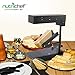 NutriChef Electric Raclette Cheese Melter Machine - Table Top Stainless Steel Cheese Grill Melting Warmer Heater, Makes Swiss Style Cheese Sauce to Top on Potatoes, Burger, Nacho, Pasta PKCHMT18