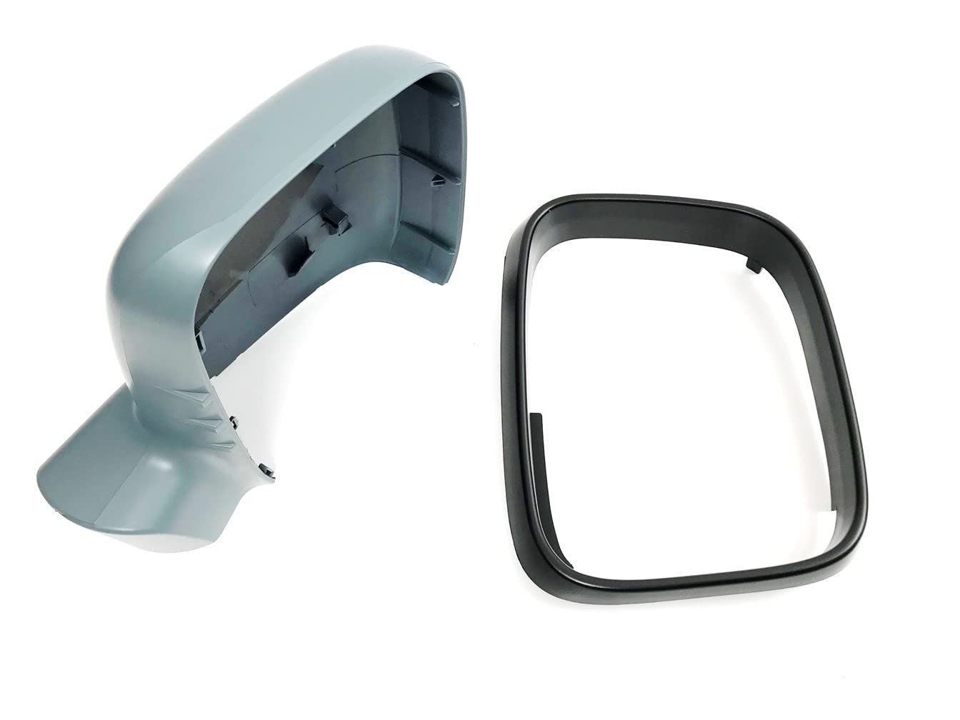 Aussenspiegel Abdeckung Spiegelkappe mit Rahmen rechts Gehäuse passend für T5 bis 2009 für Caddy 2004-2015 by HZ-DESIGN