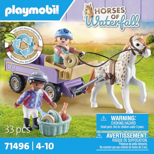 Jeux D'imitation Enfants Avec Calèche Et Poney Playmobil La Boite - vue 7
