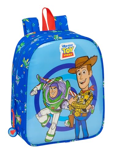 TOY STORY GOOD VIBES   Mochila Infantil, Mochila Niño, Mochila Escolar, Adaptable a Carro, Ideal para Guardería, Cómoda y Versátil, Calidad y Resistencia, 22x10x27 cm