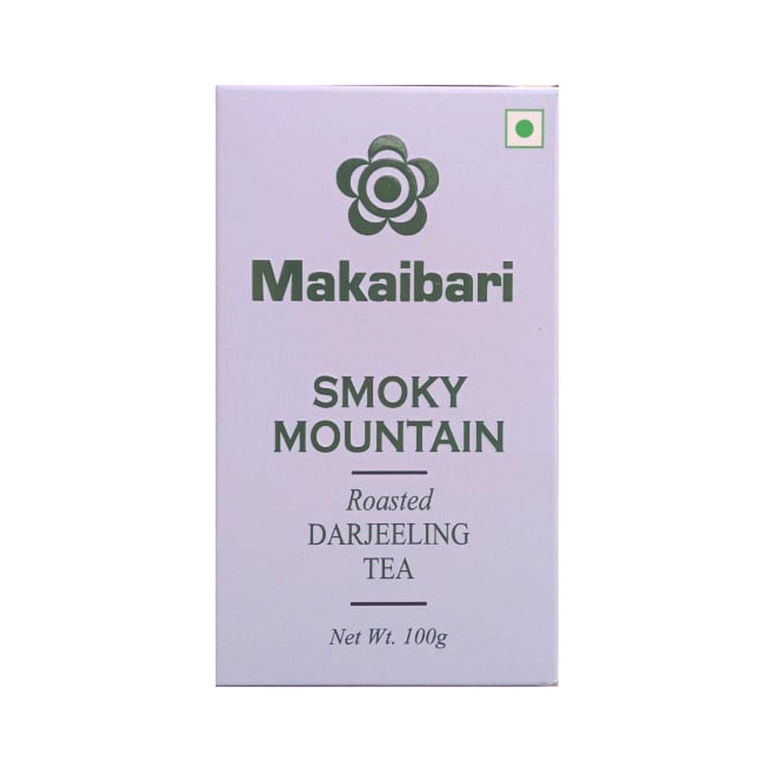 TEA TRESSURES Smoky Mountain, Roasted Darjeeling Loose-Leaf Black Tea, 100 Grams