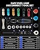 Orion Motor Tech 26pc Master Quick Disconnect Tool Kit, Fuel Line Disconnect Tool Set with Fuel and AC Disconnect Pliers, Fuel Line Removal Tool Set for AC Fuel & Transmission Systems, Blue #2