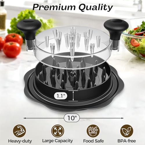 10" Pro Chicken Shredder Tool Twist Large for Kitchen, BPA-Free Food-Safe Meat Grinder, Visible Chicken Breast Meat Shredder with Strong Anti-Slip... - Image 2