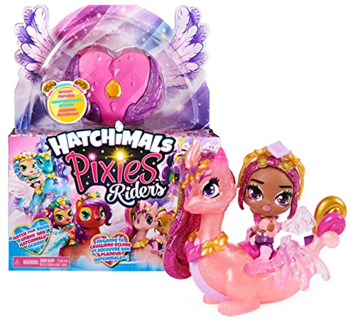 Hatchimals Pixies Riders Crystal Charlotte Pixie und Draggle - Sammelfigur...