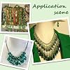 SUNNYCLUE 1 Box 280Pcs 5 Styles Green Crystal Beads Faceted Teardrop Beads Assorted Sizes Transparent Glass Spring Loose Spacers for DIY Crafts Necklace Wristband Earrings Suncatcher Supplies #5