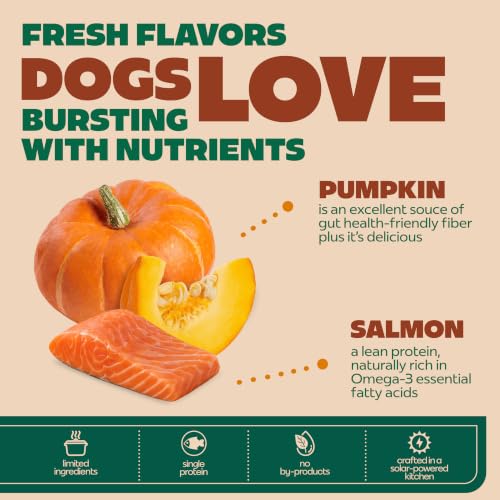 Image of NATOO Dog Food Topper, Salmon with Pumpkin, Case of 20, 3 oz Each | For Picky Eaters, Wet Meal Topper for Dry Food, For Dogs & Puppies, Limited Ingredient, Dog Treat