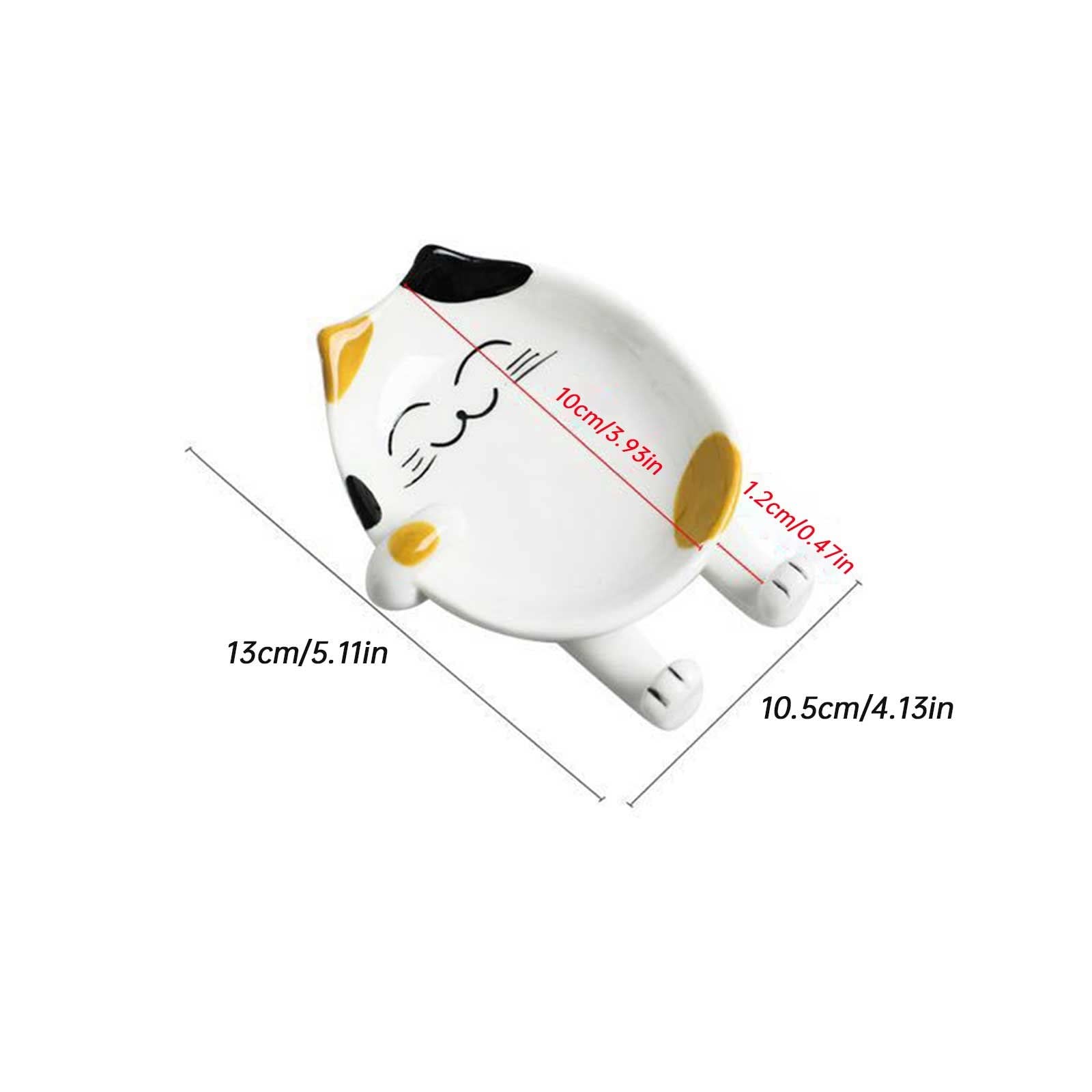 Poggiamestolo In Ceramica A Forma Di Foglia Con Effetto Ghiaccio - Porta Cucchiaio Per Piano Cottura E Bancone - Regalo Per La Cucina - 2