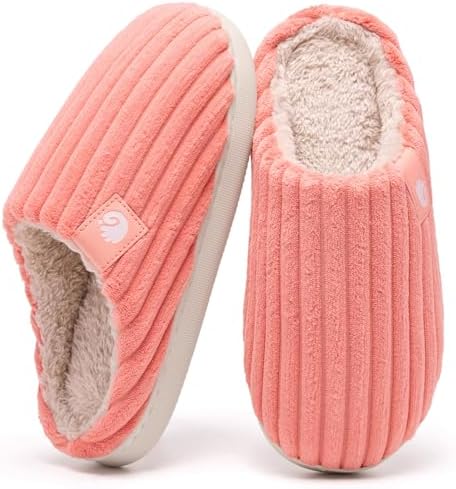 Guyarns Hausschuhe Damen Herren,Winter Warme Plüsch Pantoffeln Damen aus Memory Foam Kordsamt Rutschfeste Sohle Bequeme Hausschuhe drinnen draußen