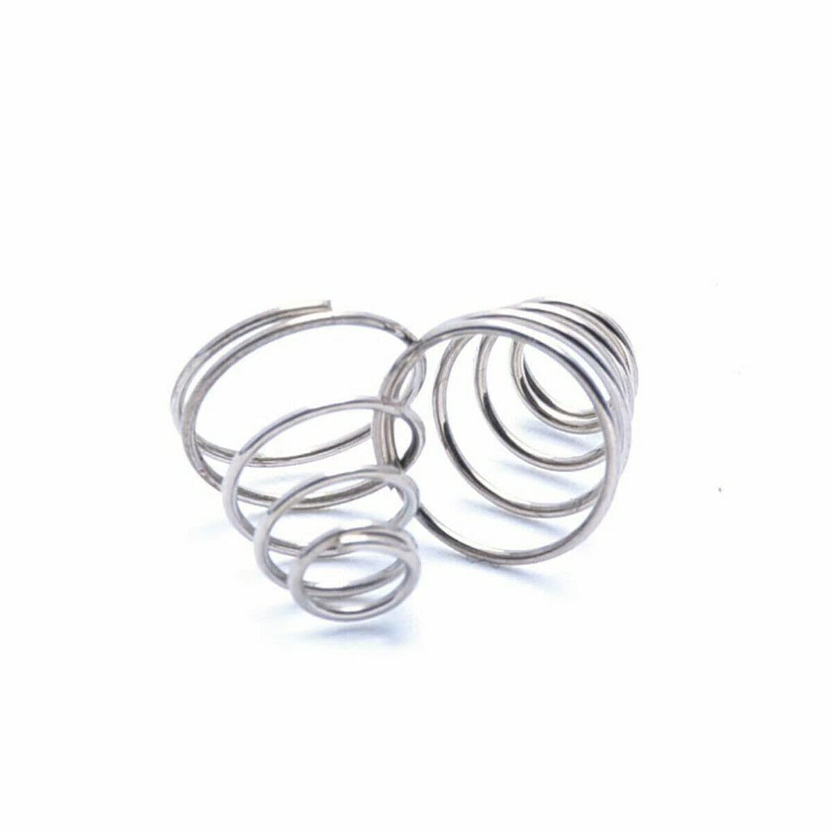 20pcs/lotto Diametro Del Filo 0,3 Mm /0,4 Mm/ 0,5 Mm 304 Molle Di Torre In Acciaio Inossidabile Molla A Pressione Di Compressione Conico Conico Conico Molla Pressione ( Length - Foto 3