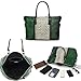 MKF CollectionTravel Duffle Bag for Women, Crocodile-Embossed Vegan Leather Large Overnight Fashion Weekender Carry on Bags