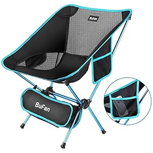 Dohiis Chaise de Camping Pliable Compact Chaise de pêche Ultra-Légères Portatives avec pour Randonnée Pêche