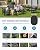SERWALL HDPE Patio Furniture Set, 7-piece Outdoor Sectional Sofa Set, All Weather Outdoor Couch Set for Deck, Lawn, Black Frame with Grey Cushion