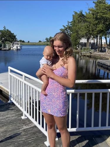 Sequin Homecoming Dresses for Teens Sparkly Short Prom Dress Bodycon Mini Dress2