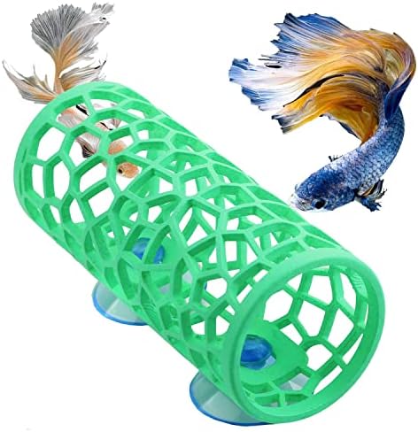 Abizoo Betta Fish Tunnel,Hollow Design for Better Observation of Betta Fish, Betta Fish Tank Decorations