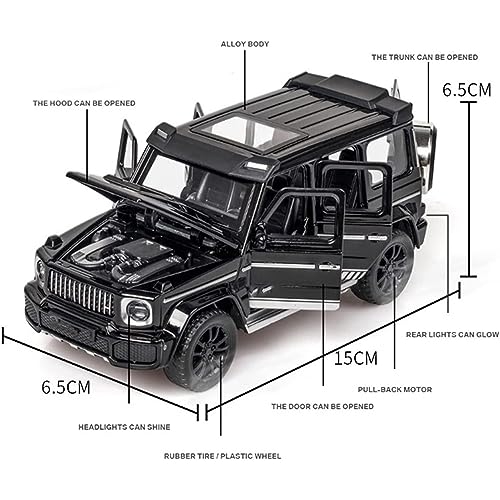 Image of Darvice G Wagon 1:32 Scale Diecast Metal Toy Car For Kids Die Cast Pullback Toy Car With Openable Doors Light Music Best Toys Gifts Toys For Boy - Multicolor