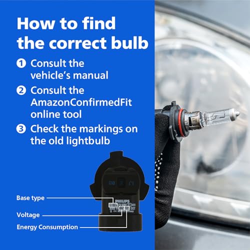 Image of Philips Automotive Lighting 9005 Visionplus Upgrade Halogen Headlight Bulb, Pack Of 2, Black