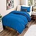Bare Home Comforter Set - Twin/Twin Extra Long Size - Ultra-Soft - Goose Down Alternative - Premium 1800 Series - All Season Warmth (Twin/Twin XL, Medium Blue)