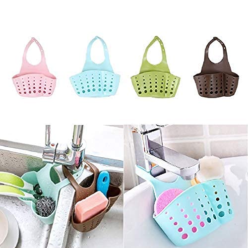 Sky Mall Hanging Soap Holder Kitchen Bathroom Sponge Soap Water Draining Hanging Plastic Holder Organizer for Faucet Sink (Standard Size, Random Colours) (B09BYXZD7V) Amazon Price History, Amazon Price Tracker