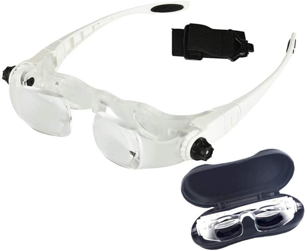 Lenti d'ingrandimento, occhiali Max TV TV, -3 regolazione diottrica - lente d'ingrandimento per archetto, lente d'ingrandimento per fascia,