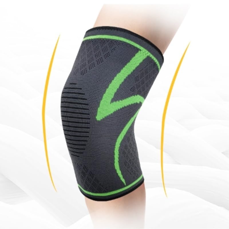 Exercise, protection Sports Knee Pads Nylon Elastic Knitted Warm Protective Gear Cycling Fitness Running Knee Pads for Fitness, cycling, running, playing football(S/M)