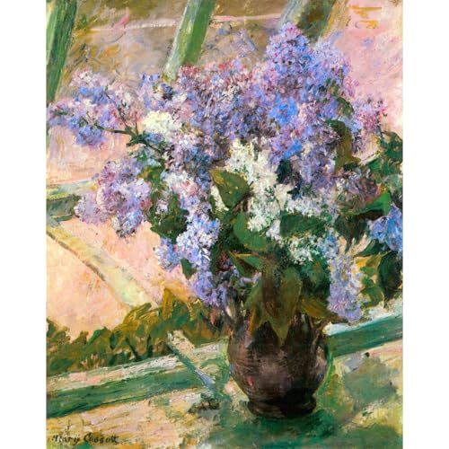 Reproduction d'art sur toile roulée Fleurs de Cassatt 76x101 cm pour mur moderne