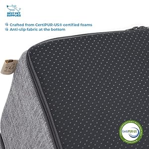   Best-Pet-Supplies-Foldable-Foam-Pet-Steps-for-Small-Dogs-and-Cats-Portable-Ramp-Stairs-for-Couch-Sofa-and-High-Bed-Climbing-Non-Slip-Balanced-Indoor-Step-Support-Paw-Safe-Ash-Gray-Linen3-Step