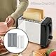 Hezhou 2 Stück Silikon Toaster Abdeckung Staubschutzhüllen Für Frühstücksautomaten Brotbackautomaten-Zubehör Scheiben Brot Toaster Abdeckung Toaster Schmutz Abdeckung (Weiß/Grau)
