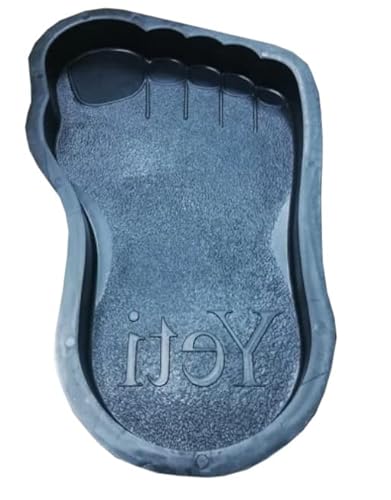 FHONYX 2 Stück Gießform Pflasterform Schablone für Beton, 53x31x4,5 cm, Links + RECHTS, Bodenbelag Platten, schalungsformen, Fuß, Gartendekoration, DIY, Gehweg, Pflastersteine, Gießen