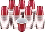Party Bargains Mini Red Disposable Shot Glasses | Plastic Shot Cups, Jello Shots, Jager Bomb, Beer Pong, Perfect Size for Serving Condiments, Snacks, Samples and Tastings - 2oz | Pack of 120.