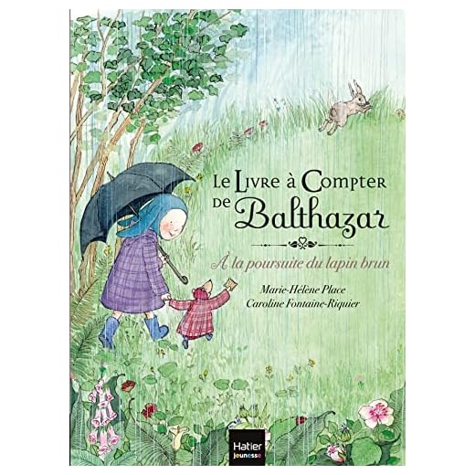 Le livre à compter de Balthazar - A la poursuite du lapin brun - pédagogie Montessori
