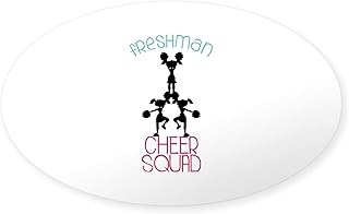 CafePress Freshman CHEERSQUAD Sticker Oval Car Bumper Sticker