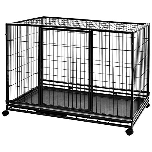 Amazon Basics - Portable Heavy Duty Stackable Dog Pet Kennel with...