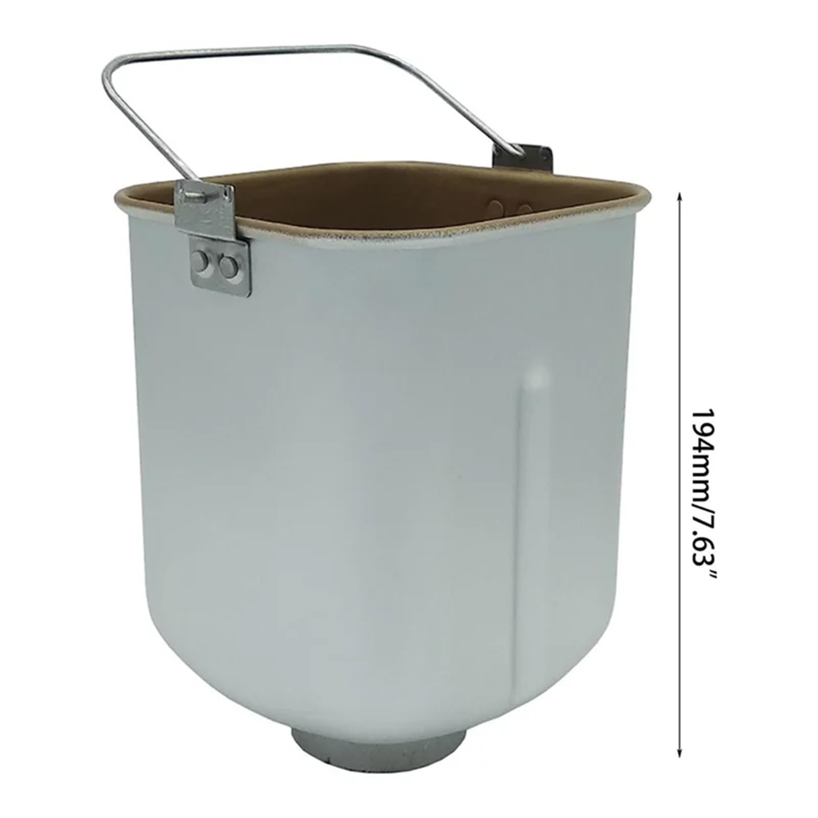 Compatible avec les kits de rechange for machines à pain domestiques, comprenant la cuve à pain et le plateau de cuisson.