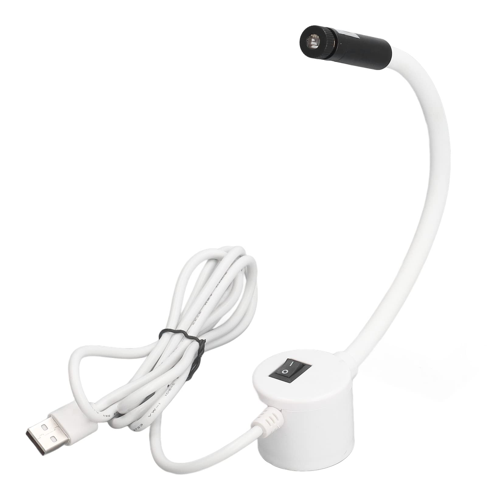 Luce per macchina da cucire, materiale in silicone ABS Luce per cucire a collo d'oca rotante a 360°, luce di posizionamento di ricarica USB per la casa