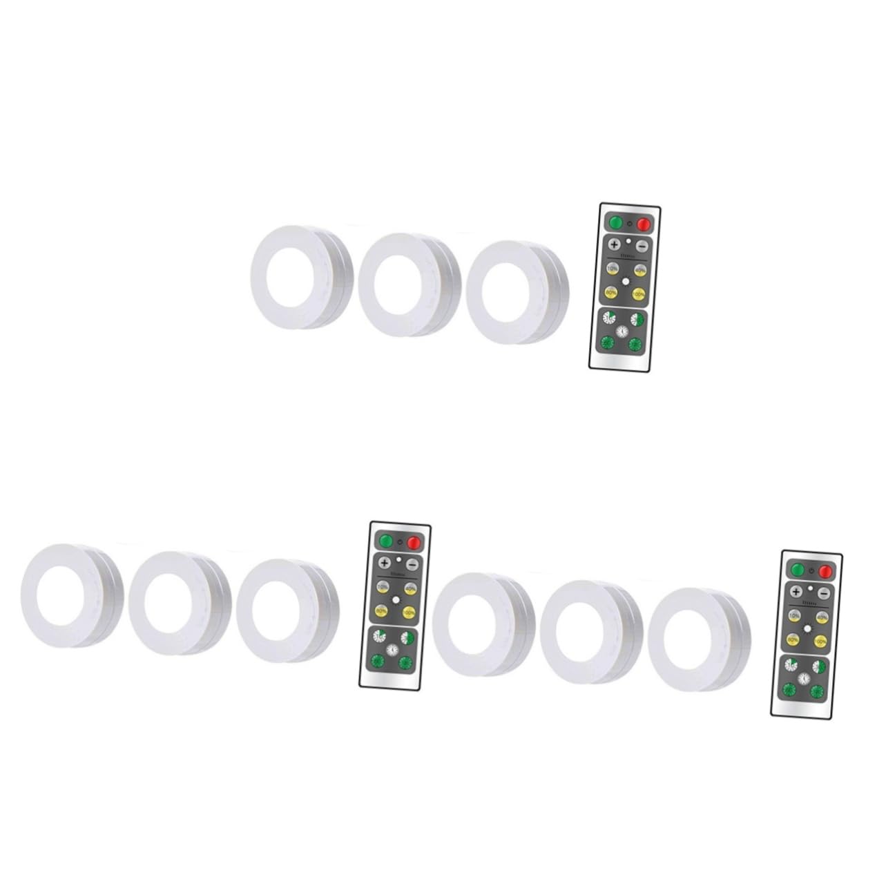 LED LED Light 12 pcs As for - Light Counter LED Adjustable Cabinet with and Under White Light- Kitchen Controls Control Night Clo Brightness Remote Lights Accent