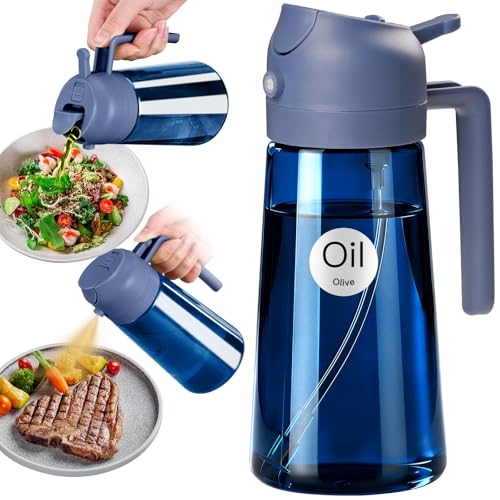 Image of YARRAMATE 16oz /470ml Light-Blocking Dark Oil Sprayer for Cooking (Navy)