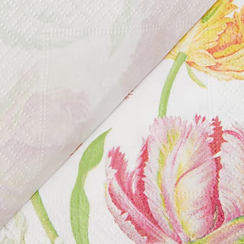 Entertaining With Caspari Tulip Dance Cocktail Napkins, Pack Of 20 #TOP4