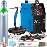 Vielseitige Schweißmöglichkeiten - Das WIG AC DC Schweißgerät mit MMA-Schweißverfahren und bietet eine breite Palette von Materialien wie hochlegierter Stahl, Edelstahl, Kupfer, Nickel, Aluminium und Titan sowie deren Legierungen. Die präzise Stromregelung ist entscheidend für die Erzielung hochwertiger Schweißnähte, insbesondere bei präzisionsorientierten Aufgaben.