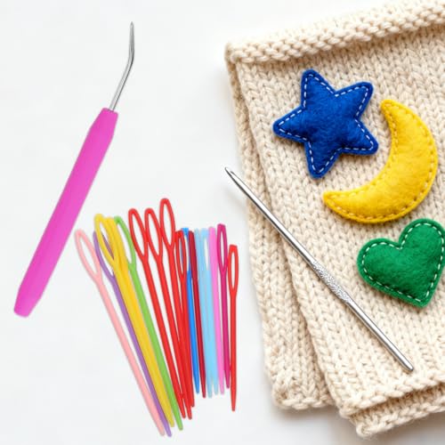 Ganchos de crochet ergonómicos y agujas para tejer sin esfuerzo 7
