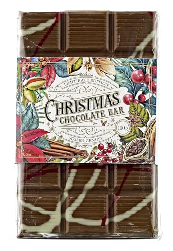 Wajos Christmas Chocolate Bar 100g: gefüllte Schokolade mit Baklava Geschmack, Weinachtsschokolade...