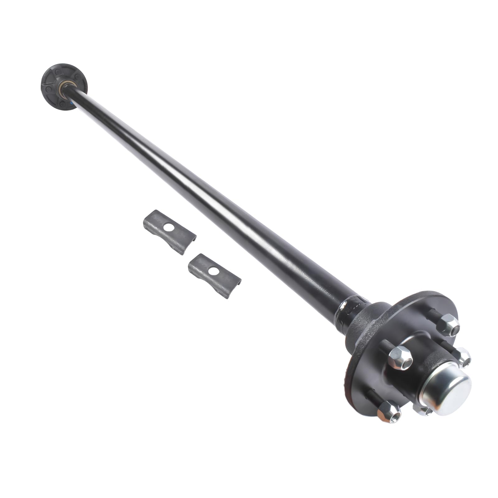 Photo 1 of **SCRAPE DAMAGE**Getanye 2000 lbs 63" Hub Face Trailer Axle, 5 Lug Hubs 5x4.5 Idler Hubs, for 4x6 or 4x8 Trailer