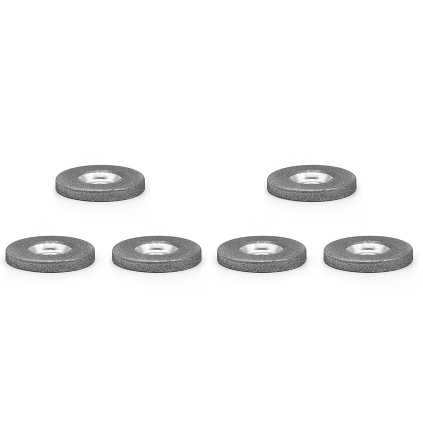 Jnchdghwa As Shown 6Pcs 56Mm 180/320/600 Grinding Wheel Circle Disc For Electric Multifunctional Sharpener Grinder Sharpening