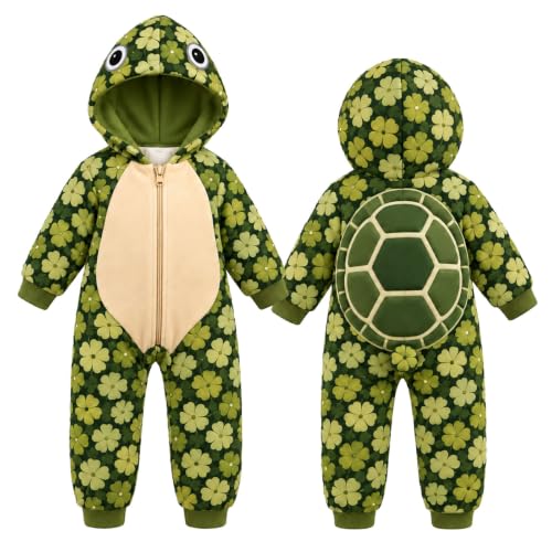 Baby Boy Girl Hooded Romper, Long Sleeve Jumpsuits Full Zip Onesie Clothes - image 4