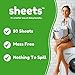 Sheets Laundry Club Bundle - 50 Pack (up to 100 loads) Fresh Linen Detergent Sheets & 40 Pack Lavender Dryer Sheets - New Liquidless Technology, Travel Essential Cleaning Supplies