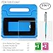 Protective Case Compatible with Samsung Galaxy Tab E Lite 7.0 with Screen Protector and Stylus, AFUNTA Convertible Handle Stand EVA Case, PET Plastic Cover and Touch Pen for Tablet 7 Inch - Blue